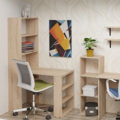 Стеллаж Элемент-1 (дуб сонома) в Чебаркуле - chebarkul.mebel24.online | фото 5
