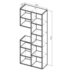 Стеллаж Элемент-2 (белый) в Чебаркуле - chebarkul.mebel24.online | фото 6