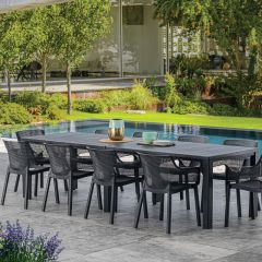 Стол раскладной Джули (Julie Double table 2 configurations) Графит в Чебаркуле - chebarkul.mebel24.online | фото 5