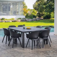 Стол раскладной Джули (Julie Double table 2 configurations) Графит в Чебаркуле - chebarkul.mebel24.online | фото 7