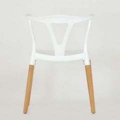 Стул Barneo N-218 Wishbone интерьерный кухонный белый в Чебаркуле - chebarkul.mebel24.online | фото 2