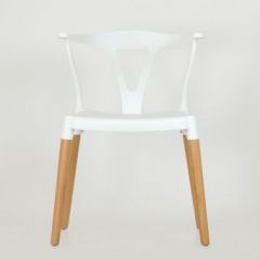 Стул Barneo N-218 Wishbone интерьерный кухонный белый в Чебаркуле - chebarkul.mebel24.online | фото 3