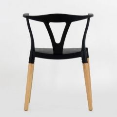Стул Barneo N-218 Wishbone интерьерный кухонный черный в Чебаркуле - chebarkul.mebel24.online | фото 2