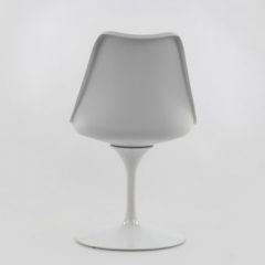 Стул Barneo N-8 Tulip style белый с белой подушкой в Чебаркуле - chebarkul.mebel24.online | фото 4