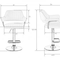 Стул барный DOBRIN CHARLY LM-5019 (белый) в Чебаркуле - chebarkul.mebel24.online | фото 2