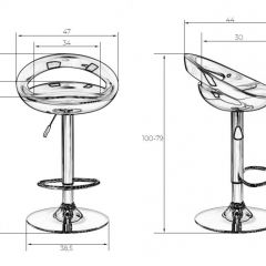 Стул барный DOBRIN DISCO LM-1010 (белый) в Чебаркуле - chebarkul.mebel24.online | фото 2