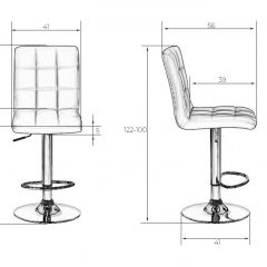 Стул барный DOBRIN KRUGER LM-5009 (черный) в Чебаркуле - chebarkul.mebel24.online | фото 2