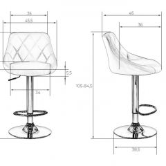 Стул барный DOBRIN LOGAN LM-5007 (белый) в Чебаркуле - chebarkul.mebel24.online | фото 2