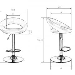 Стул барный DOBRIN MIRA LM-5001 (черный) в Чебаркуле - chebarkul.mebel24.online | фото 3