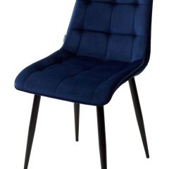 Стул CHIC BLUVEL-86 NAVY BLUE / черный каркас М-City в Чебаркуле - chebarkul.mebel24.online | фото