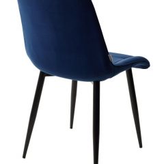 Стул CHIC BLUVEL-86 NAVY BLUE / черный каркас М-City в Чебаркуле - chebarkul.mebel24.online | фото 3