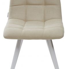Стул CHILLI SQUARE UF860-01B бежевый, ткань/ белый каркас М-City в Чебаркуле - chebarkul.mebel24.online | фото 3