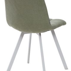 Стул CHILLI SQUARE UF860-11B мятный, ткань/ белый каркас М-City в Чебаркуле - chebarkul.mebel24.online | фото 2