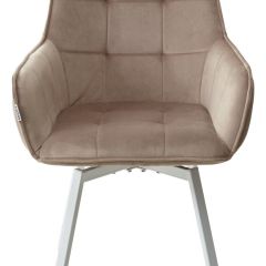 Стул MAVERICK 360 град. поворот. BLUVEL-40 BEIGE/ белый каркас, М-City в Чебаркуле - chebarkul.mebel24.online | фото 7