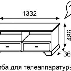 Тумба для телеаппаратуры Венеция 13 бодега в Чебаркуле - chebarkul.mebel24.online | фото