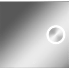 Зеркало Cosmo 100 alum (линза) с подсветкой Sansa (SCL1026Z) в Чебаркуле - chebarkul.mebel24.online | фото
