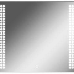 Зеркало Cosmo 90 black с подсветкой Sansa (SC1051Z) в Чебаркуле - chebarkul.mebel24.online | фото
