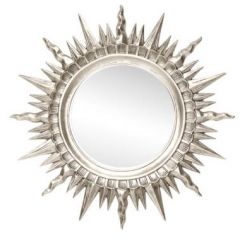 Зеркало круглое серебро (1810(1) в Чебаркуле - chebarkul.mebel24.online | фото