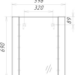 Зеркало Optima 60 Домино (DO1902Z) в Чебаркуле - chebarkul.mebel24.online | фото 8