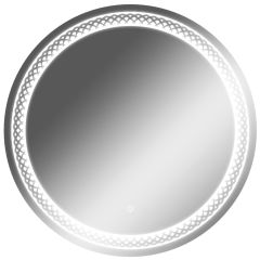 Зеркало Прая 700х700 с подсветкой Домино (GL7048Z) в Чебаркуле - chebarkul.mebel24.online | фото