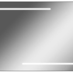 Зеркало Ray 100 black с подсветкой Sansa (SR1035Z) в Чебаркуле - chebarkul.mebel24.online | фото