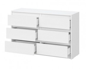 АЙДЕН КМ06-1200 Комод 6 ящиков (белый) в Чебаркуле - chebarkul.mebel24.online | фото 2