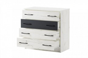 БЕАТРИС Комод К800 (дуб крафт белый/антрацит) в Чебаркуле - chebarkul.mebel24.online | фото 3