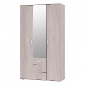 БЕЛЛА Шкаф 3-х створчатый (Ясень белый) в Чебаркуле - chebarkul.mebel24.online | фото