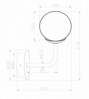 Бра Maytoni Erich MOD221-WL-01-N в Чебаркуле - chebarkul.mebel24.online | фото 3