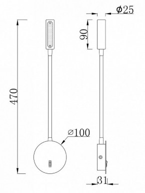 Бра Maytoni Stem C035WL-L3B3K в Чебаркуле - chebarkul.mebel24.online | фото 7