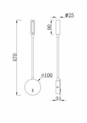 Бра Maytoni Stem C035WL-L3W3K в Чебаркуле - chebarkul.mebel24.online | фото 6