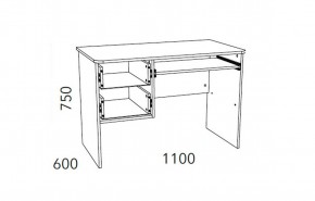 Детская Фанк Стол для компьютера НМ 009.19-05 М2 в Чебаркуле - chebarkul.mebel24.online | фото 3