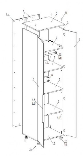 Детская "Лео" (модульная) в Чебаркуле - chebarkul.mebel24.online | фото 9