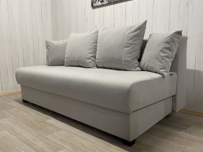 Диван Комфорт-1 (НПБ) велюр Luma 13 св.серый в Чебаркуле - chebarkul.mebel24.online | фото 2
