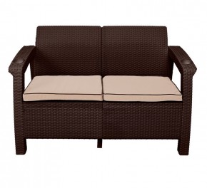 Диван Yalta Premium Sofa 2 Set (Ялта) шоколадный (+подушки под спину) в Чебаркуле - chebarkul.mebel24.online | фото