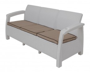 Диван Yalta Premium Sofa 3 Set (Ялта) белый (+подушки под спину) в Чебаркуле - chebarkul.mebel24.online | фото