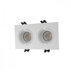 DK3072-WH Встраиваемый светильник, IP 20, 10 Вт, GU5.3, LED, белый/белый, пластик в Чебаркуле - chebarkul.mebel24.online | фото 1