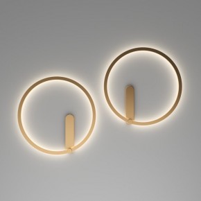 DK5035-SG Бра ROUND со светодиодом, IP20, 24W, 3000/4000/6500K, матовое золото, алюминий в Чебаркуле - chebarkul.mebel24.online | фото 7