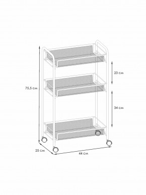 Э 322 Ч Этажерка "Ладья 2К" Черный в Чебаркуле - chebarkul.mebel24.online | фото