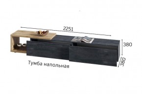 ХЛОЯ Гостиная (Дуб Вотан/Обсидиан) модульная в Чебаркуле - chebarkul.mebel24.online | фото 9