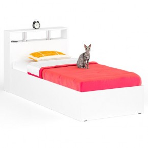 Камелия Кровать 0900, цвет белый, ШхГхВ 93,5х217х78,2 см., сп.м. 900х2000 мм., без матраса, основание есть в Чебаркуле - chebarkul.mebel24.online | фото 1