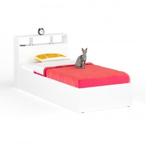 Камелия Кровать 0900, цвет белый, ШхГхВ 93,5х217х78,2 см., сп.м. 900х2000 мм., без матраса, основание есть в Чебаркуле - chebarkul.mebel24.online | фото 2