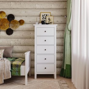 Комод 05 Кантри белый с пятью ящиками в Чебаркуле - chebarkul.mebel24.online | фото 4