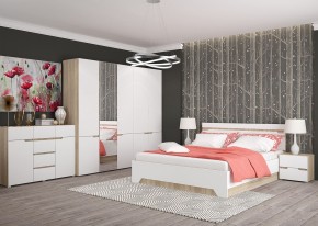 Комод 1200 АНТАЛИЯ (Сонома/Белый софт) в Чебаркуле - chebarkul.mebel24.online | фото 3