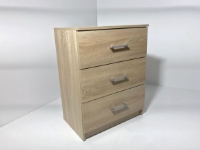 Комод 3 ящика (дуб сонома) в Чебаркуле - chebarkul.mebel24.online | фото