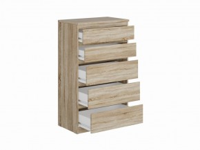 Комод КАСТОР с пятью ящиками, цвет Дуб Сонома в Чебаркуле - chebarkul.mebel24.online | фото 2