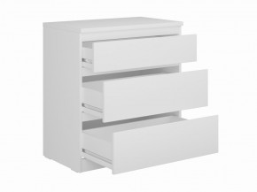 Комод КАСТОР с тремя ящиками, цвет белый в Чебаркуле - chebarkul.mebel24.online | фото 2