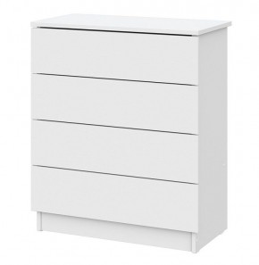 Комод КМ 1 (Серия 2) Белый текстурный в Чебаркуле - chebarkul.mebel24.online | фото 3