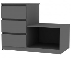 Комод Мальта K206 (Графит) в Чебаркуле - chebarkul.mebel24.online | фото