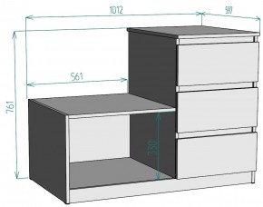 Комод Мальта K207 в Чебаркуле - chebarkul.mebel24.online | фото 2